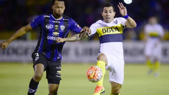 Em 2016 Boca e Dell Vale se enfrentaram pela Libertadores (foto: Foto Rodrigo Buendia/AFP)